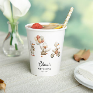 Vasos De Papel Cubos de papel personalizados de Baby Shower en Si