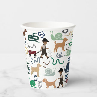 Vasos De Papel Cubos modernos de papel de baño para bebés con tem