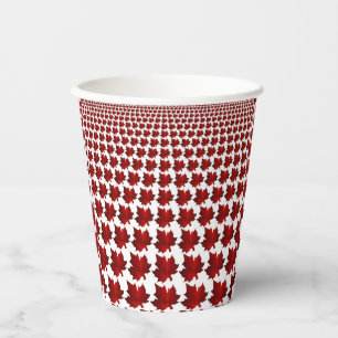 Vasos De Papel Cucharas de papel de hoja de arce roja de CANADÁ