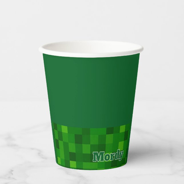 Vasos De Papel Cucharas verdes de alcaparra (Anverso)