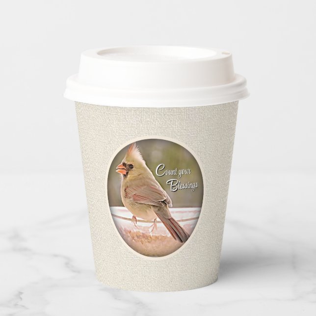 Vasos De Papel Cuenta tus bendiciones (Anverso)