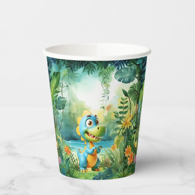 Vasos De Papel Cuestas de papel de dinosaurios (Izquierda)