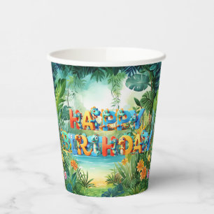 Vasos De Papel Cuestas de papel de dinosaurios