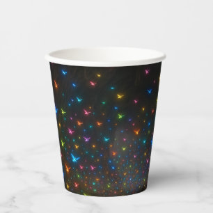 Vasos De Papel Cueva con coloridos bugs brillantes