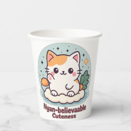 Vasos De Papel Cuidad nyan-creíble - Gato kawaii lindo