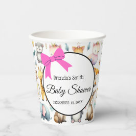 Vasos De Papel Cuidados animales acuarelas Doodles de papel taza