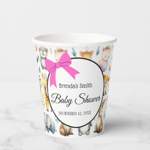 Vasos De Papel Cuidados animales acuarelas Doodles de papel taza