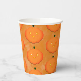 Vasos De Papel Cumpkin Halloween Watercolor Baby Shower