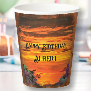 Vasos De Papel Cumpleaños 2584