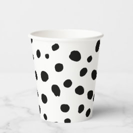 Vasos De Papel Cumpleaños dálmata mancha negra perro