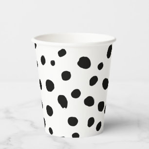 Vasos De Papel Cumpleaños dálmata mancha negra perro