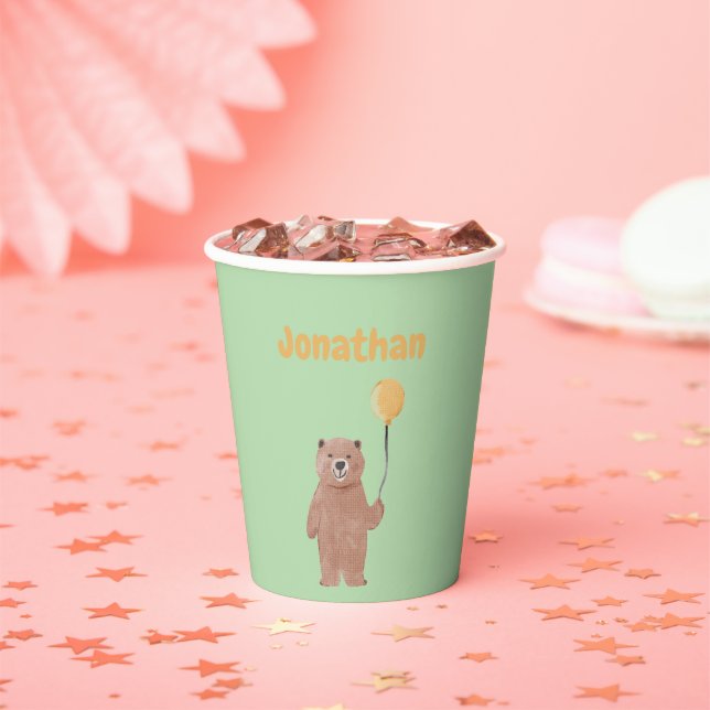 Vasos De Papel Cumpleaños de animales salvajes (in situ)