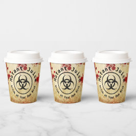 Vasos De Papel Cumpleaños de Apocalipsis Zombi | Biohazard de Hal