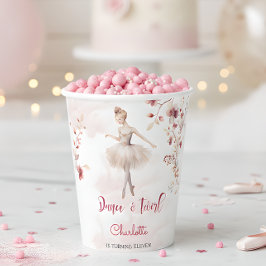 Vasos De Papel Cumpleaños de bailarinas y bailarinas giratorias