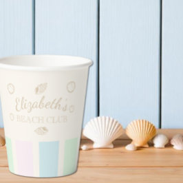 Vasos De Papel Cumpleaños de Beach Club
