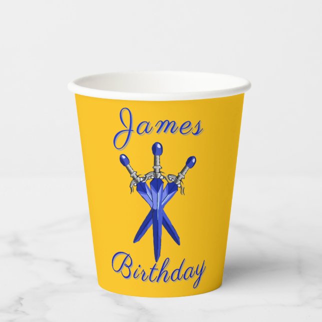 Vasos De Papel Cumpleaños de estilo fantástico para niños (Anverso)