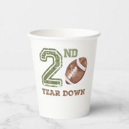 Vasos De Papel Cumpleaños de fútbol del segundo año