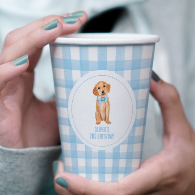 Vasos De Papel Cumpleaños de la cachorro perrito (Subido por el creador)