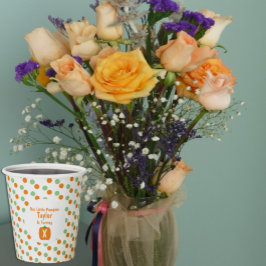 Vasos De Papel Cumpleaños de la Calabaza Pequeña