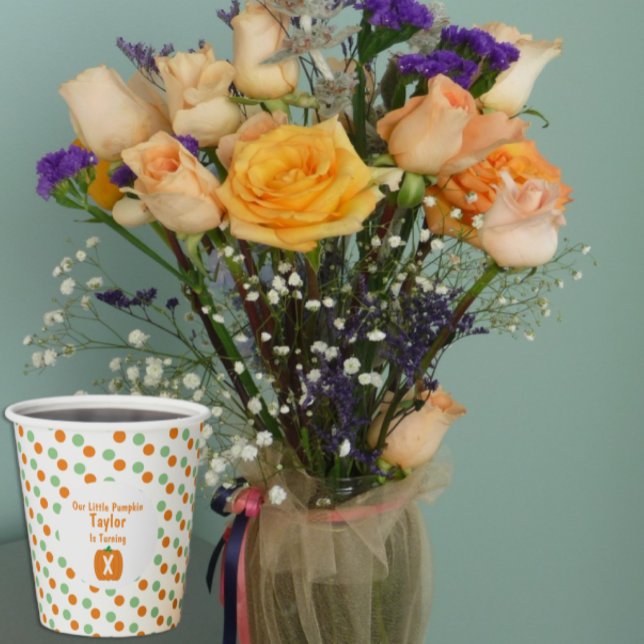 Vasos De Papel Cumpleaños de la Calabaza Pequeña (Subido por el creador)