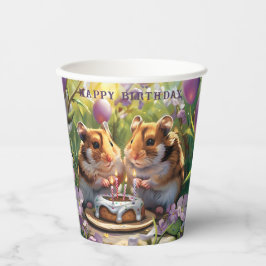 Vasos De Papel Cumpleaños de la Fiesta de Cumpleaños de Hamsters
