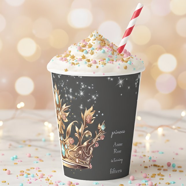 Vasos De Papel Cumpleaños de la Princesa Real (Subido por el creador)