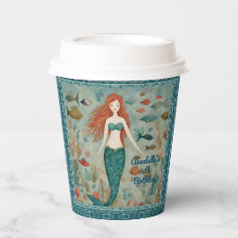 Vasos De Papel Cumpleaños de la sirena