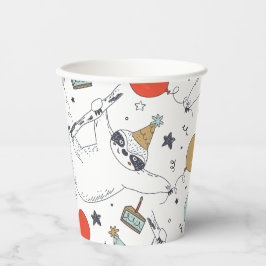 Vasos De Papel Cumpleaños de la Tradición Cute