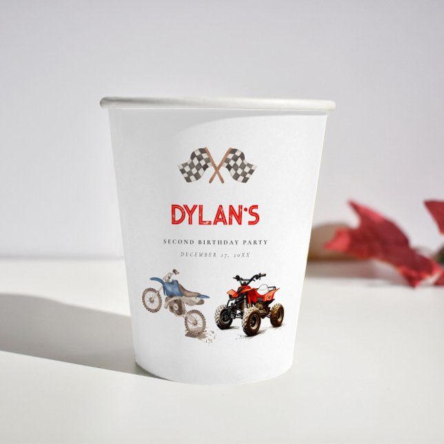 Vasos De Papel Cumpleaños de las Bicicletas Cute (Subido por el creador)