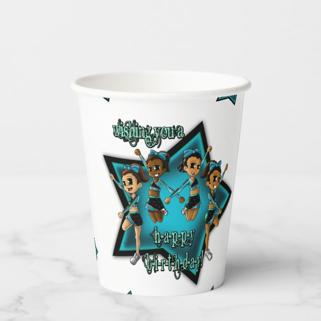 Vasos De Papel Cumpleaños de los animadores (Reverso )