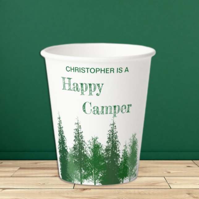 Vasos De Papel Cumpleaños de los Árboles de Woodland (Subido por el creador)