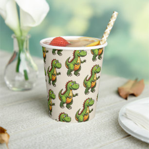 Vasos De Papel Cumpleaños de los dinosaurios
