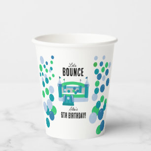 Vasos De Papel Cumpleaños de los niños del castillo saltarín