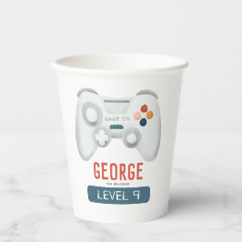 Vasos De Papel Cumpleaños de los niños Guay Blue Gaming