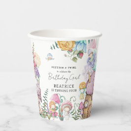 Vasos De Papel Cumpleaños de niña 'Hadas pequeñas florales de pri