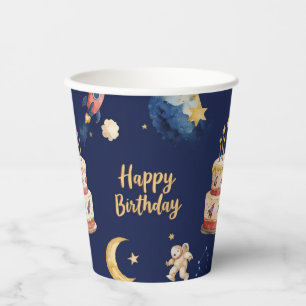 Vasos De Papel Cumpleaños de Niños Aventura Espacial