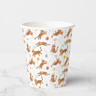 Vasos De Papel Cumpleaños de Tiger