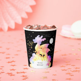 Vasos De Papel Cumpleaños del dragón encantado de los niños