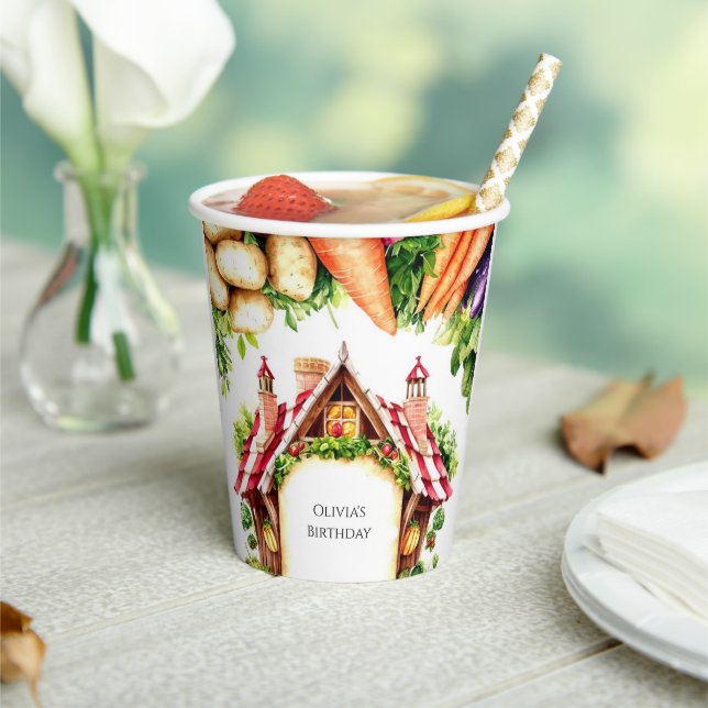 Vasos De Papel Cumpleaños del Mercado de Pequeños Agricultores de (in situ)