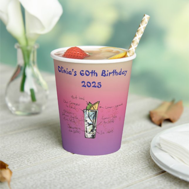 Vasos De Papel Cumpleaños del Tahoe Azul (in situ)