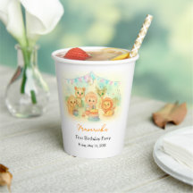 Cumpleaños divertido del pequeño salvaje safari ni