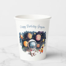 Cumpleaños Niño Planetas Espacio Exterior