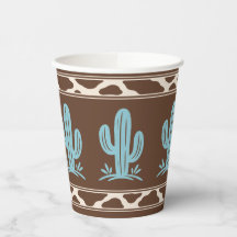Cumpleaños Occidental de Cactus con Estampado de V
