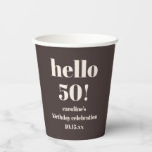 Cumpleaños personalizado 50 Moderno Atrevido Terro