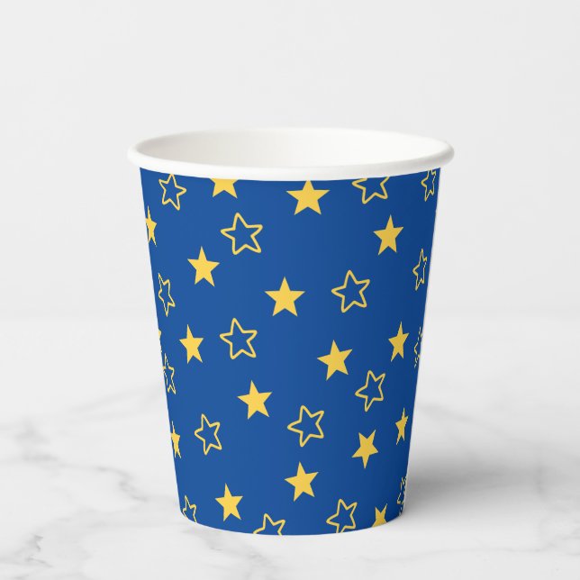 Vasos De Papel Cumpleaños Segundo Dos a la Luna (Reverso )