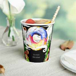 Vasos De Papel Cumpleaños simple y encantada