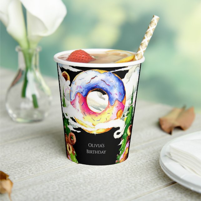 Vasos De Papel Cumpleaños simple y encantada (in situ)