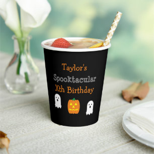 Vasos De Papel Cumpleaños Spooktacular