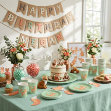 Cunning Fox Verde Menta Papel Personalizado de Cum