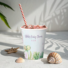 Vasos De Papel Cuotas de Baby Shower de Ocean Dreams